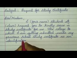 Do send an email like these. Write A Letter To The Principal Request For Study Certificate Hand Written Letter In Cursive Youtube