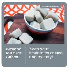 Freeze Almond Milk In Ice Cube Trays For Creamy Smoothies Workout Food Smoothies Creamy Smoothies