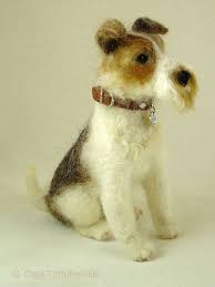 Randolph Randy Wire Fox Terrier Needle Felted By Olga Timofeevski Fox Terrier Wire Fox Terrier Needle Felted Dog