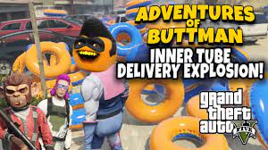 Adventures of Buttman #16: Inner Tube Delivery Explosion! (Annoying Orange  GTA V) - YouTube