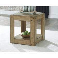 Zenfield square end table dimensions: T870 2 Ashley Furniture Zenfield Medium Brown Square End Table