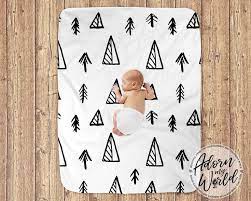 Modern Baby Blankets Black And White Blanket Monochrome Baby Etsy Uk Modern Baby Blanket Scandinavian Baby Monochrome Baby