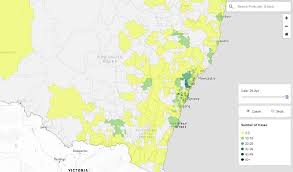 Check the note just underneath the map to see the. Heat Maps Reveals Number Of Coronavirus Tests Conducted In Young The Young Witness Young Nsw
