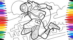 By placing a query in quotation marks spider man miles morales you can find a complete match. Spider Man Into The Spider Verse Coloring Pages How To Draw Spiderman Into The Spiderverse Youtube