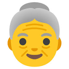 Each new release of android adds support for newer emoji characters. Old Woman Emoji