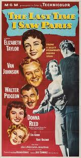 The Last Time I Saw Paris (1954) movie poster
