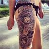 Home 35 entertaining cartoon tattoo ideas alice in wonderland leg tattoo. 1