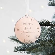 The following 50 christmas decoration ideas have been handpicked to help you find a project that will inspire you to embrace your artistic side of 2020. Baby S First Christmas Personalised Gold Bauble By Norma Dorothy Notonthehighstreet Com