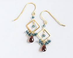 Tiny Peridot Dangle Earrings Rainbow Gemstone Earrings Bridesmaid Gift For Her Gemstone Earrings Peridot Dangle Earrings Earrings