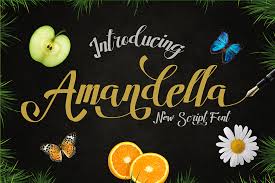 Font catalog with sorting by alphabetical, by category, by tag or by popularity. Amandella Script Font 1001 Fonts