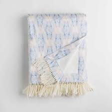 Diamond Periwinkle Plush Lined Throw Linda Cabot Design Responsibly Sourced Beautifully Made
