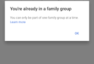It says im already on a family plan when I'm not and I can't join ...