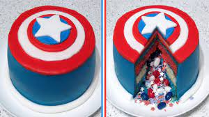 Check spelling or type a new query. Captain America Surprise Inside Pinata Cake Recipe Cupcakegirl Youtube