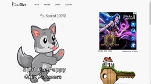 Spot The Puppy Quiz Answers Quizdiva 100 Score Color Quiz Puppies Cute Animal Drawings