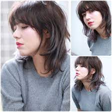 no 1オシャレ髪はウルフカット 顔型別に似合うネオスタイルを紹介 hair layered hair with bangs medium hair styles layered hair