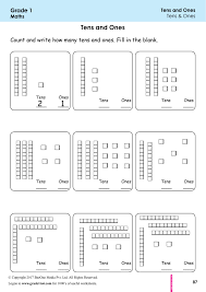 This is the currently selected item. First Grade Class 1 Tens Ones Worksheets Grade1to6 Com