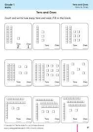 Learn how time4learning's 1st grade math curriculum helps students achieve their learning objectives and helps parents meet their state requirements! Worksheet On Tens And Ones For Class 1 Preschool Worksheet Gallery