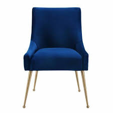 Patrick Velvet Upholstered Side Chair Upholstery Color Navy Leg Color Gold In 2020 Blue Velvet Dining Chairs Dining Chairs Velvet Dining Chairs