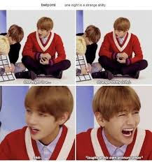 Taehyung Ah Saranghae That S Why He Is My Ultimate Bias Kpop Memes Bts Bts Memes Bts