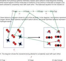 Locate the circled molecule of rsq in model 1. Eye Tracking Student Strategies For Solving Stoichiometry Problems Involving Particulate Nature Of Matter Diagrams