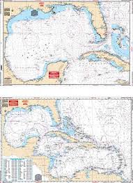Waterproof Navigation Charts Caribbean Sea Gulf Of Mexico