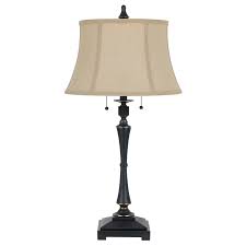 Shop Madison Oil Rubbed Bronze Metal 60 Watt 2 Bulb Table Lamp Overstock 13681345