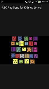 The song contains a sample of prince's alphabet st. Learn Abc Rap Song For Kids W Lyrics Offline For Android Apk Download
