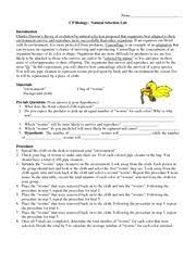 At the very least, you should review the background and procedure for each lab to refresh your memory of what you did and why. Natural Selection Lab Name Cp Biology Natural Selection Lab Introduction Charles Darwins Theory Of Evolution By Natural Selection Proposed That Course Hero