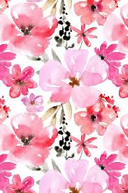 Roses aren't the only flowers that can be captured with watercolor. 41 Ideas Flowers Watercolor Wallpaper Pink