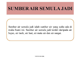 Sumber air semulajadi sains tahun 2. Sumber Air Semula Jadi Air Semula Mudahnya Sains Upsr Facebook
