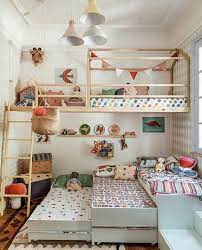 25 Creative And Fun Kids Room Ideas For Sharing Homemydesign Homemydesign Small Kids Bedroom Shared Kids Room Small Kids Room
