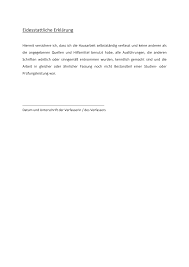 Die eidesstattliche erklärung | die eidesstattlichen erklärungen. Https Www Uni Trier De Fileadmin Fb3 Ges Plagiatserklaerung Pdf