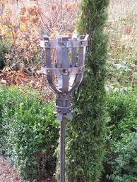 Rustikale Gartenfackel Aus Metall Inkl Metallstab Gartenfackel Rustikal Fackel