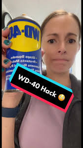 WD-40 can help remove sticky residue 😳 #wd40 #elbowgrease