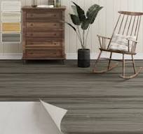 Stone Look Pvc Plastic Piso Vinyl Floor Tiles 152.4*914.4mm Self Adhesive  Vinyl Flooring