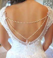 Bridal Backdrop Necklace Pearl Wedding Necklace Back Drop Necklace Attachment Rose Gold Bri Backdrops Necklace Bridal Backdrop Necklace Gold Bridal Necklace