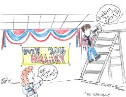 I Created This Funny Satire Cartoon I Call It The Glass Ceiling Political Cartoons Cartoon Hillarious