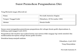 Namun, tidak menutup kemungkinan dengan alasan. 5 Contoh Surat Pengunduran Diri Dari Jabatan