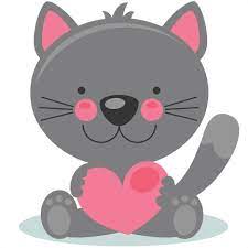 Download Cute Valentine Kitty Scrapbook Cuts Svg Cutting Files Doodle Cut Files For Scrapbooking Clip Art Clipart Doodle Cut Files For Cricut Free Svg Cuts