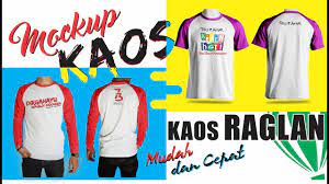 Download Mockup Kaos Raglan Dengan Coreldraw T Shirt Mockup Youtube