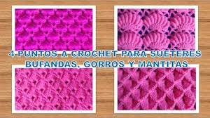 Ver más ideas sobre agujas, tejidos de punto, tejer dos agujas. 4 Puntos Tejidos A Crochet Paso A Paso Para Sueteres Bufandas Gorros Y Mantitas Para Bebe