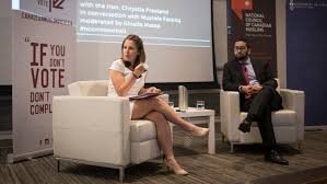 Christina alexandra chrystia freeland pc mp (born 8 february 1968) is a canadian writer, journalist, and politician. Town Hall With Chrystia Freeland Cut Short By Protesters Citynews Toronto