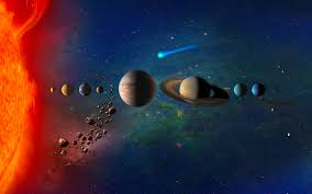 Download Wallpapers The Solar System All Planets The Sun Mercury Venus Earth Mars Jupiter Saturn Uranus Neptune Planets In Solar System Education A Modelo De Sistema Solar Sistema Solar Planetas