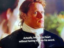 Rewatching A. Malcolm and I can't help but feel the excitement and  anticipation that Claire must have felt when she arrived once again in the  past to find her Jamie. I already