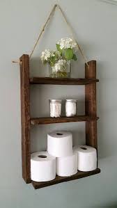 Rustic Ladder Shelf Rustic Wood And Rope Ladder Sh Bathroom Hanging Ladder Ladder Shelf Org Wood Ladder Shelf Rustic Bathroom Shelves Small Bathroom Decor