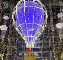 Large 3D Lighted Hot Air Balloon Motif Lights for Shopping ...