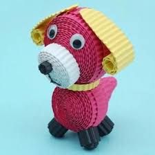 3d Quilling Small Dog Animais Com Penas Padroes De Quilling Filigrana 3d