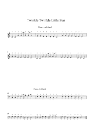 Twinkle Twinkle Little Star Easy Piano By Digital Sheet