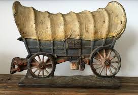 1930 Antique Painted Cast Iron Western Conestoga Covered Wagon Door Stop Or Display Cast Iron Doorstop Antique Paint Iron Doors