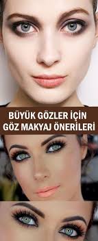 Buyuk Gozler Icin Goz Makyaj Onerileri Makyaj Makyaj Puf Noktalari Goz Makyaji